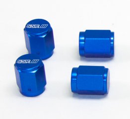 SSR GT Aluminum Valve Stem Caps w/ Magnet (4 Pcs.) *Blue