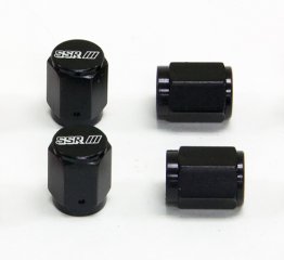 SSR GT Aluminum Valve Stem Caps w/ Magnet (4 Pcs.) *Black