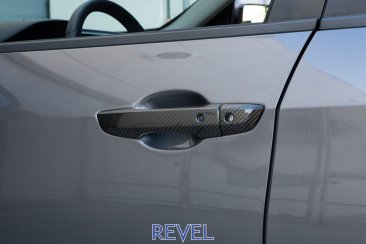 Revel GT Dry Carbon Door Handle Cover Set for 16-18 Honda Civic