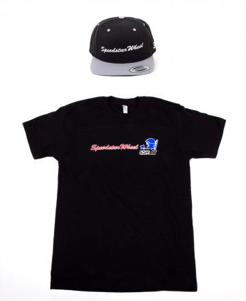 SSR Wheels 50th Anniversary T-Shirt and "Speedstar Wheel" Snapback Combo