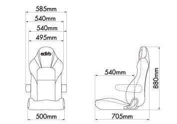 edirb 132V ULTRA SUEDE *Silver Stitching