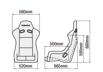 Bride ZETA III Type XL - Red Hyper Super Aramid-Black Carbon